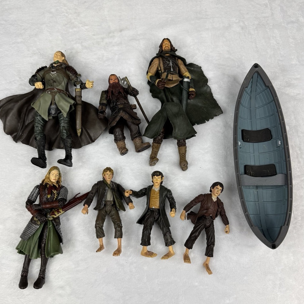 VINTAGE Marvel NLP Lord Of The Rings Action Figure Accessories Lot 2001-2002